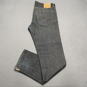 Levis 508 Jeans Mens 36x34 Blue Denim Dark‎ Wash Tapered Straight Leg Zip Fly